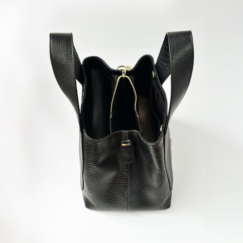 Prugna, Bolso en cuero / Serggio & Filippo